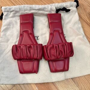 Khaite leather sandals